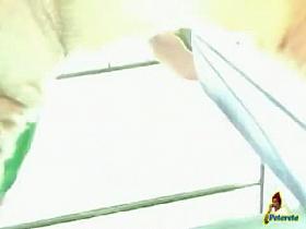 Tropical upskirt porn of a hot mama in a green tight dress showin ass n pus