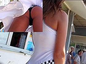 Darksome panty up white costume