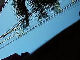 boso office girl in satin panties