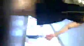 Young chick in a black dress and to think without panties.