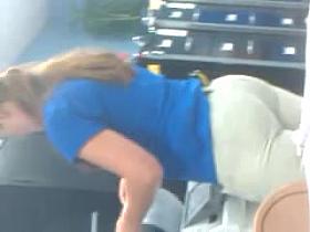 Candid voyeur NON NUDE nice booty cell video