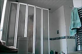 Small teen girl spied in the bathroom