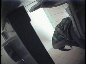 A girl wearing dress badly wants to pee