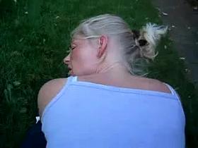 Webman - Swedish girl fucked doggystyle outside