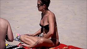 PERKY TITS at the beach