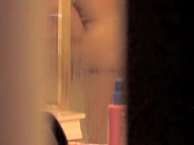 Wife is washing her delicious body on shower spy scenes