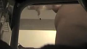 Sexy secret view of mom's bent over butt