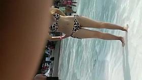 Cameltoes of hot pool girls