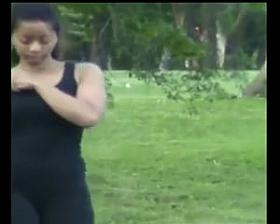 Sexy Spandex Park Booty Babe