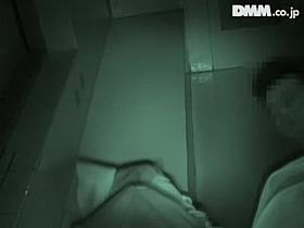 Hot nurse gets a facial in voyeur Japanese sex video