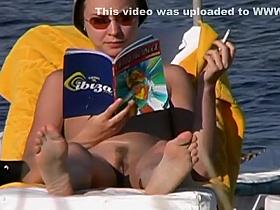 Sweet nudist girl got a sweet pussy