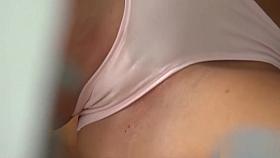 Stretching in Her Underwear