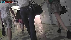 Exciting candid upskirts demonstrate tasty flabby ass