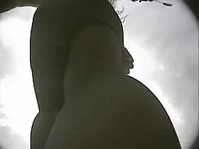 Blonde Is Filmed On Spy Cam Giving A Great View Of Her Crot