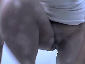 Nice Girl Spied In Beach Cabin