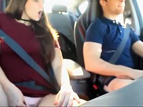 Horny drive with the girlfriend