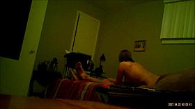 old guy gets handjob from girlfriend