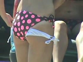 Pussy Slip Bikini Change