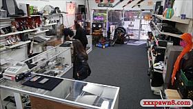 Couple bitches try to steal and one of them gets pounded