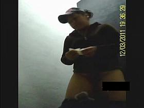 spying on a Mexican in the bathroom