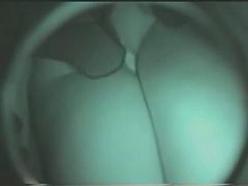 Spy camera video of looking up girls skirts on the street