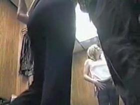 Dressing room girls in nothing but erotic lingerie