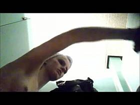 Juvenile lady in poolcabin