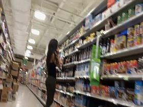 Hispanic girl's firm ass in tights