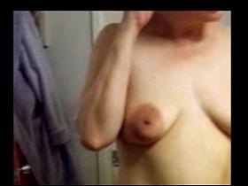 Closeup her big sexy nipples