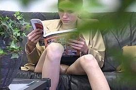 Hidden vids of brunette upskirt voyeur in the beauty parlor