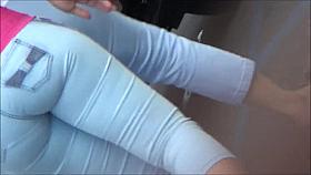 Incredible Spanish Teen In Jeans VPL