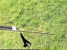 Wanking to naked woman sunbathing