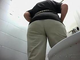 Curvy matures piss in hidden camera porn