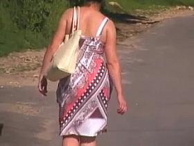 Russian Booty in dress