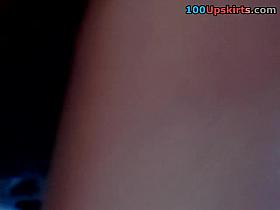 Tiny skirt up and pussy well-seen!