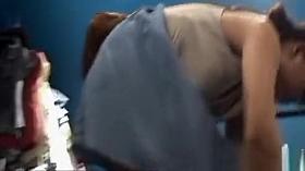 Upskirt girls in a hypermarket