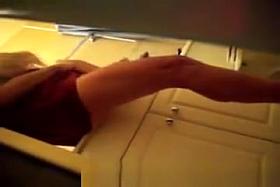 Redhead MILF Lady Holly Voyeured In Bathroom