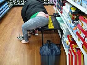 Walmart exposed thong
