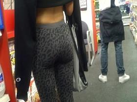 Red Hair Rican Spandex Ass Booty