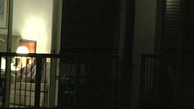 Hotel window part II (milf caught playing)