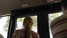 Upskirt Pink Heart Thong