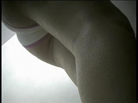 Sexy changing room girl is flashing her beautiful boobs