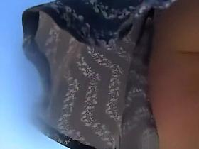 Girl has her nice ass upskirted