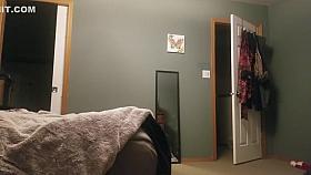 REAL roommate caught on hidden spy cam taking selfies in lingerie!