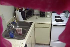 Hidden Cam, Spy Cam, Hot Teen Nude In Kitchen