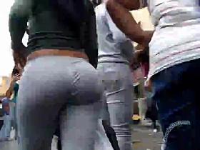 candid hot latina ass