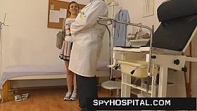 Spy livecam set-up in gyno check-up room