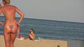 Real Amateur NUDIST Beach Close-Up Voyeur Beach Video
