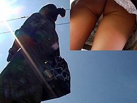 Way-Out bimbo upskirt
