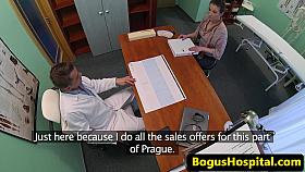 Gushing ###ary fucked on doctors desk